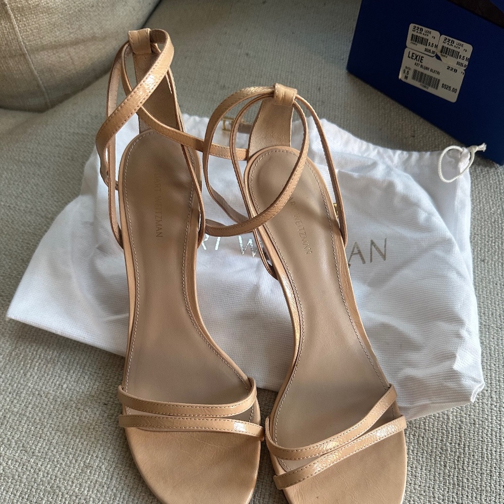 Stuart Weitzman Lexie Ankle Strapped Heels | Size 9.5